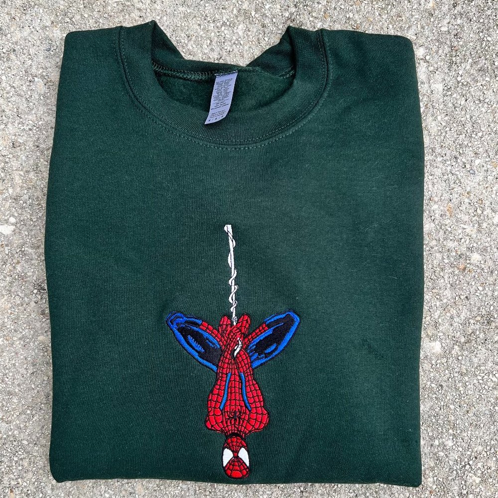 Spiderman Embroidered Crewneck.